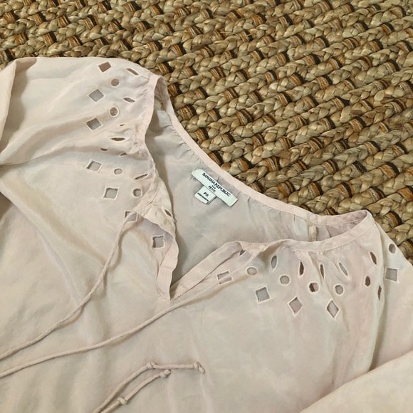 Cotton Silk blend 3/4 sleeve blouse - Picture 1 of 4